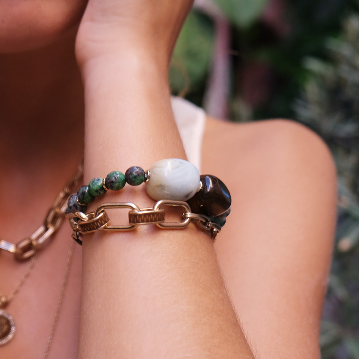 Armband | Jungle Collection | Brúnt