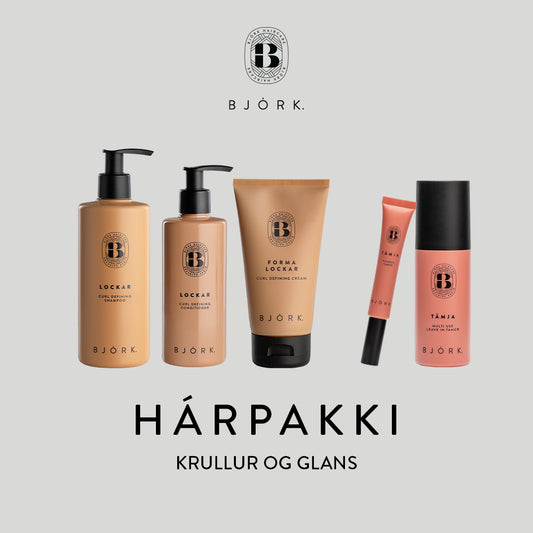 Krullur og glans | Hárpakki |
