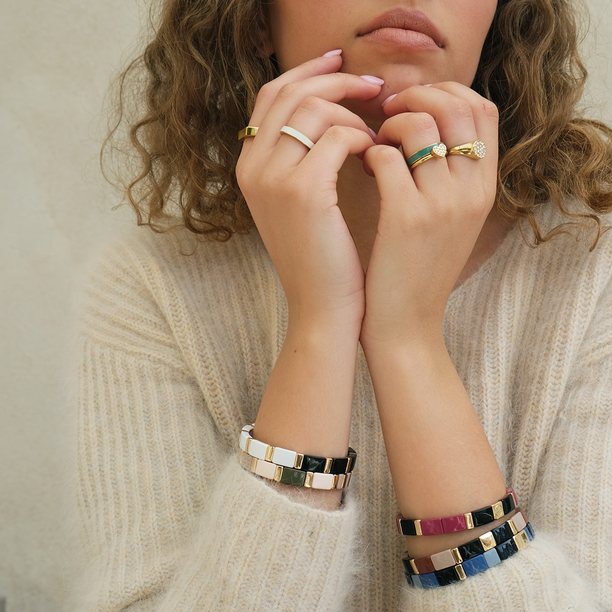 Armband | Enamel tiles