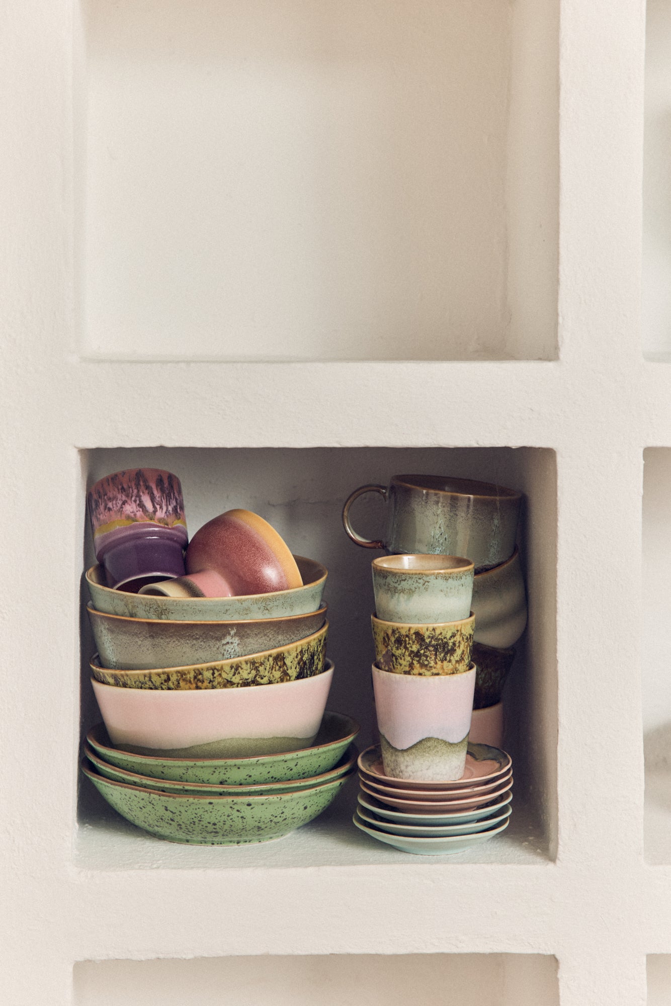 HKLIVING | 70s Ceramics | Ramen Skálar 2 stk | Verge