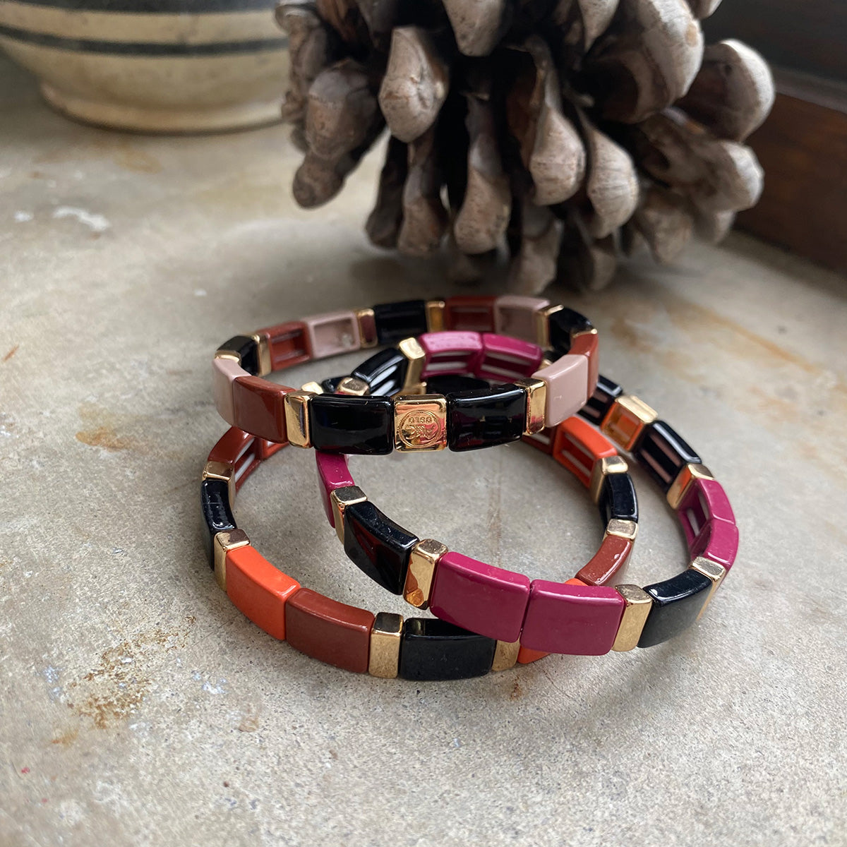 Armband | Enamel tiles