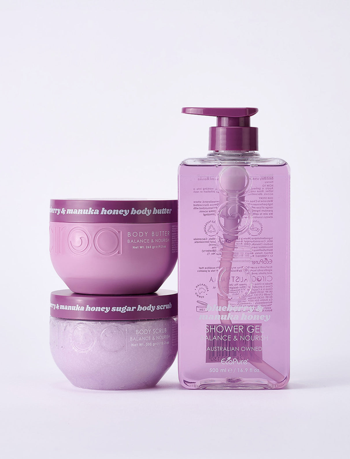 Ciroa Beauty | Sturtugel | Bláber og manuka hunang | 500 ml