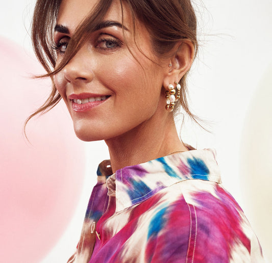 Eyrnalokkar | Tone Damli | Hringir m/perlum | Litlir