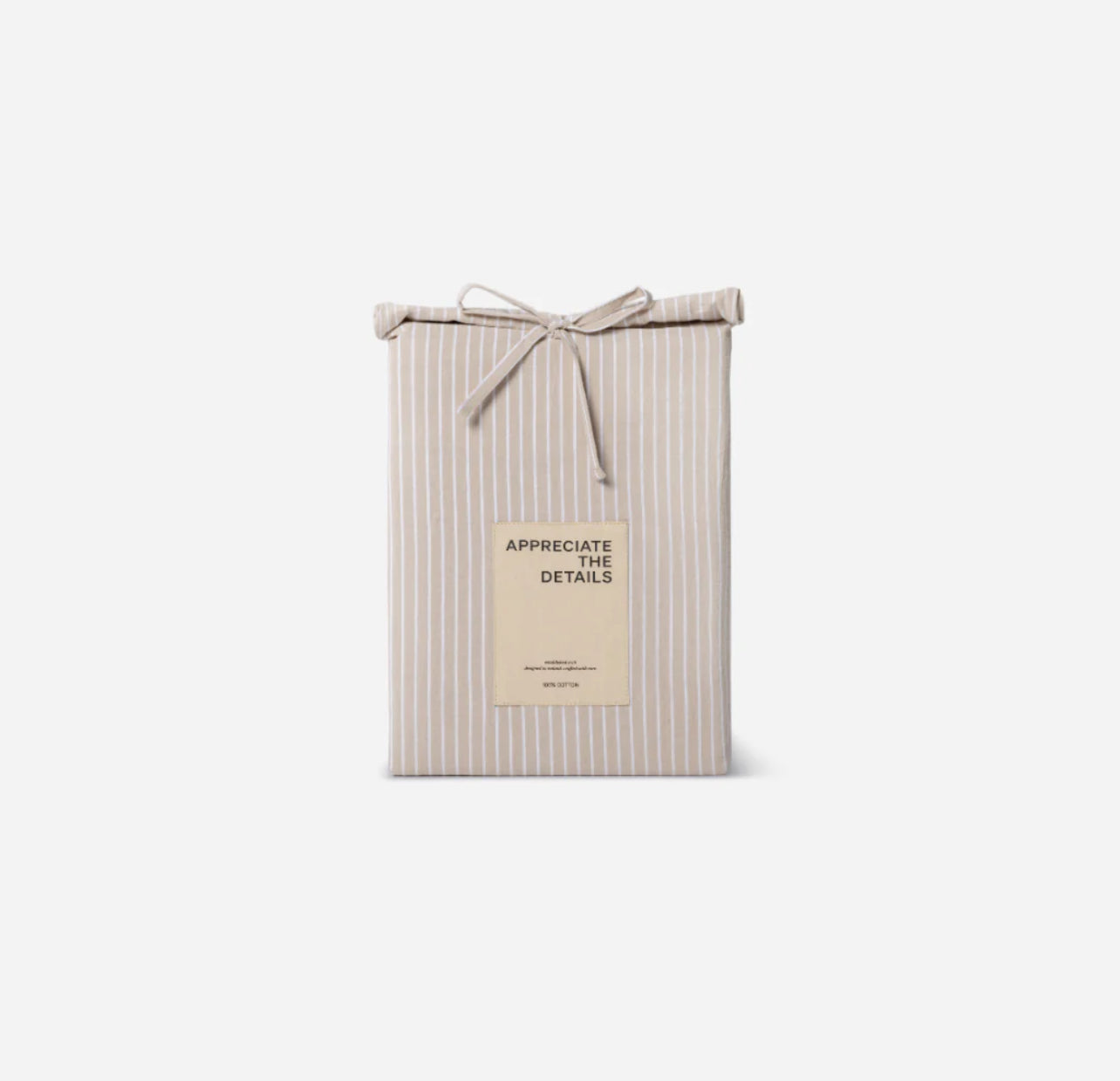 APPRECIATE THE DETAILS | Washed Cotton | Striped Cappuccino | Sængurverasett