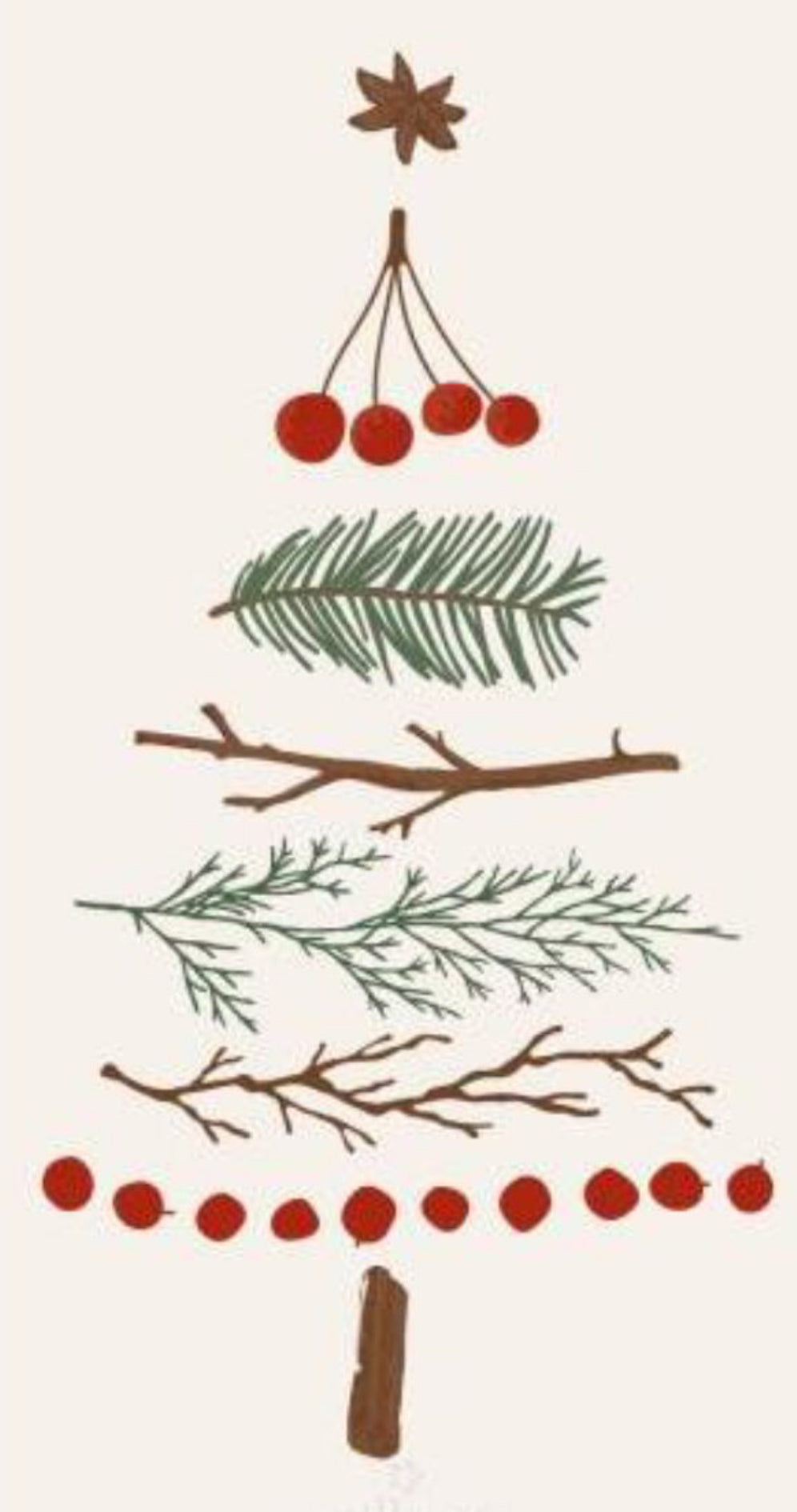 Servíettur | Christmas tree | 16stk