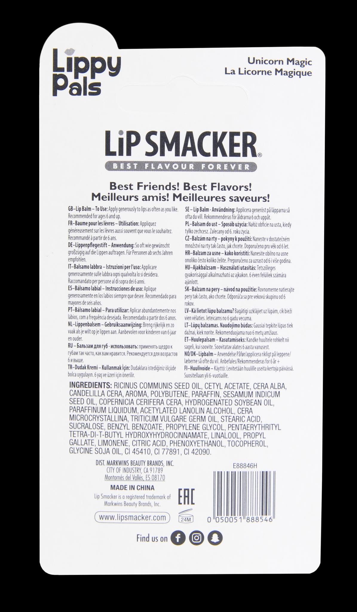 Lip Smacker Lippy Pal Unicorn Single Blister
