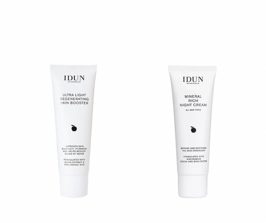 VARA DAGSINS | 20% af Ultra Light Regenerating Skin Booster og Mineral Rich Næturkremi