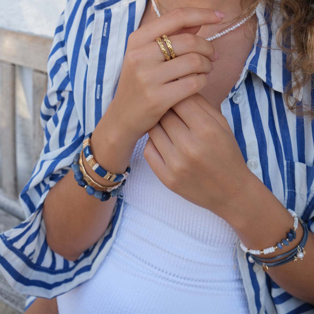 Armband | Organic | Blátt