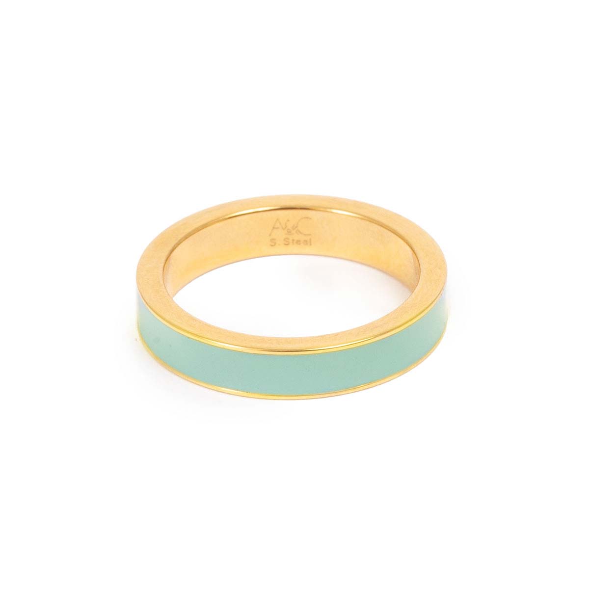 Hringur - Steel Enamel Coll | stærð 59