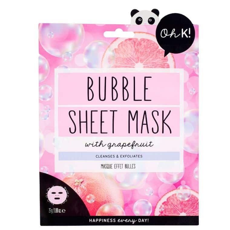 OH K! | ANDLITSMASKI | Bubble Sheet Mask w/grapefruit