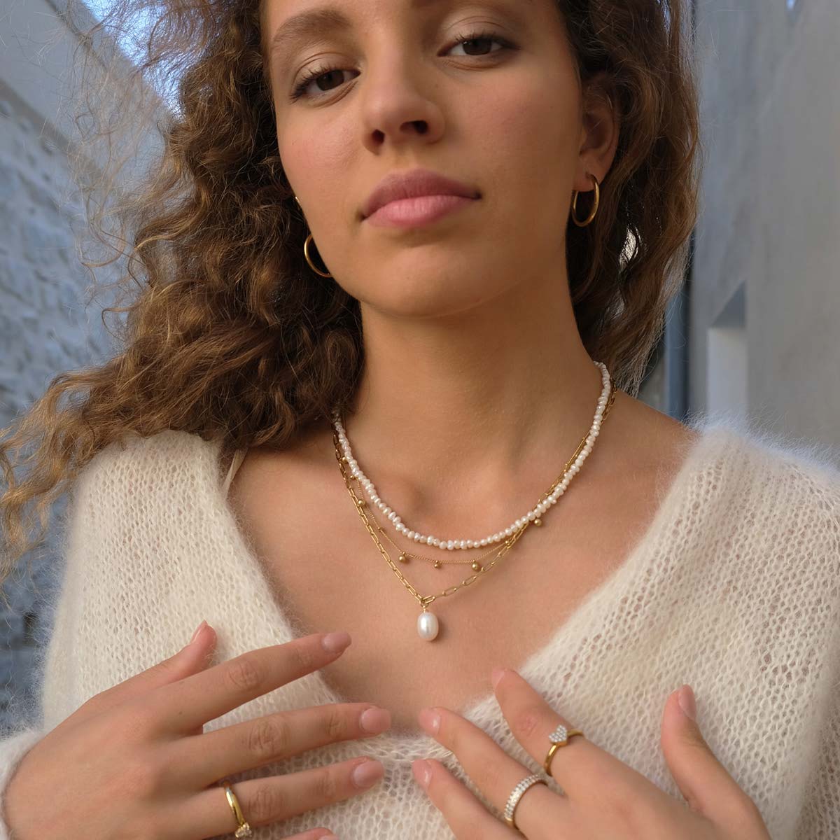 Hálsfesti - Freshwater Pearls