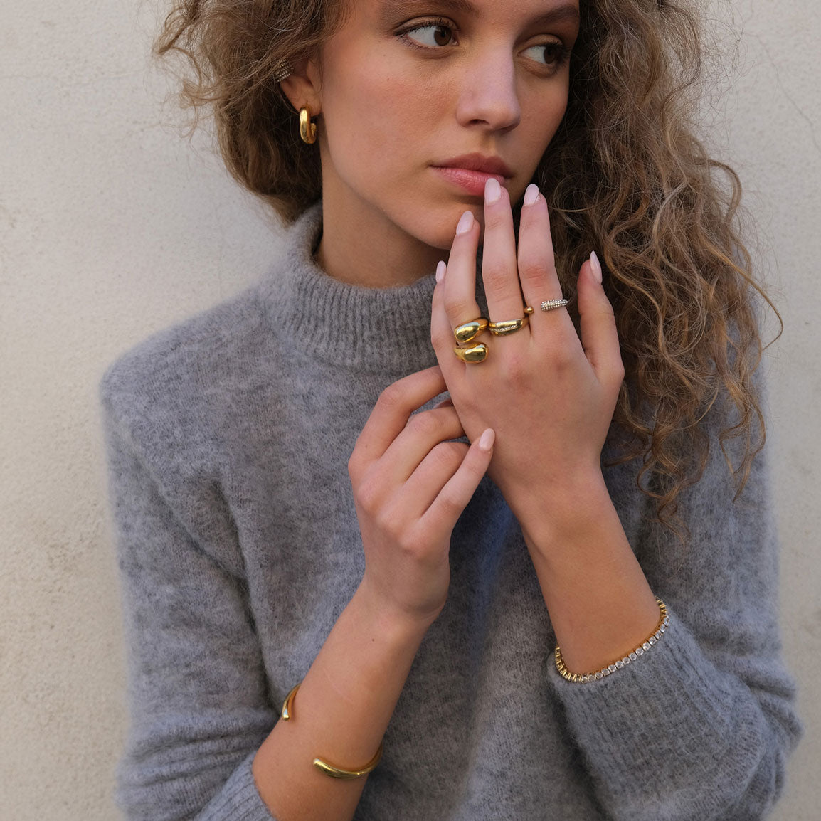 Hringur - Silfur- Stál