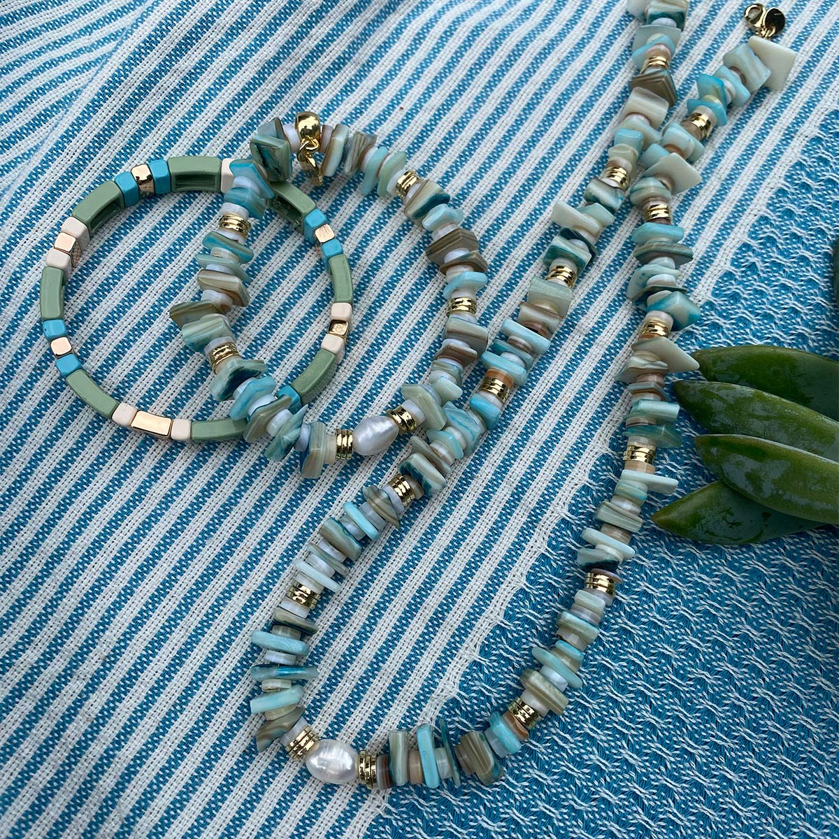 Armband - Enamel Tiles -Minna/ Stærra