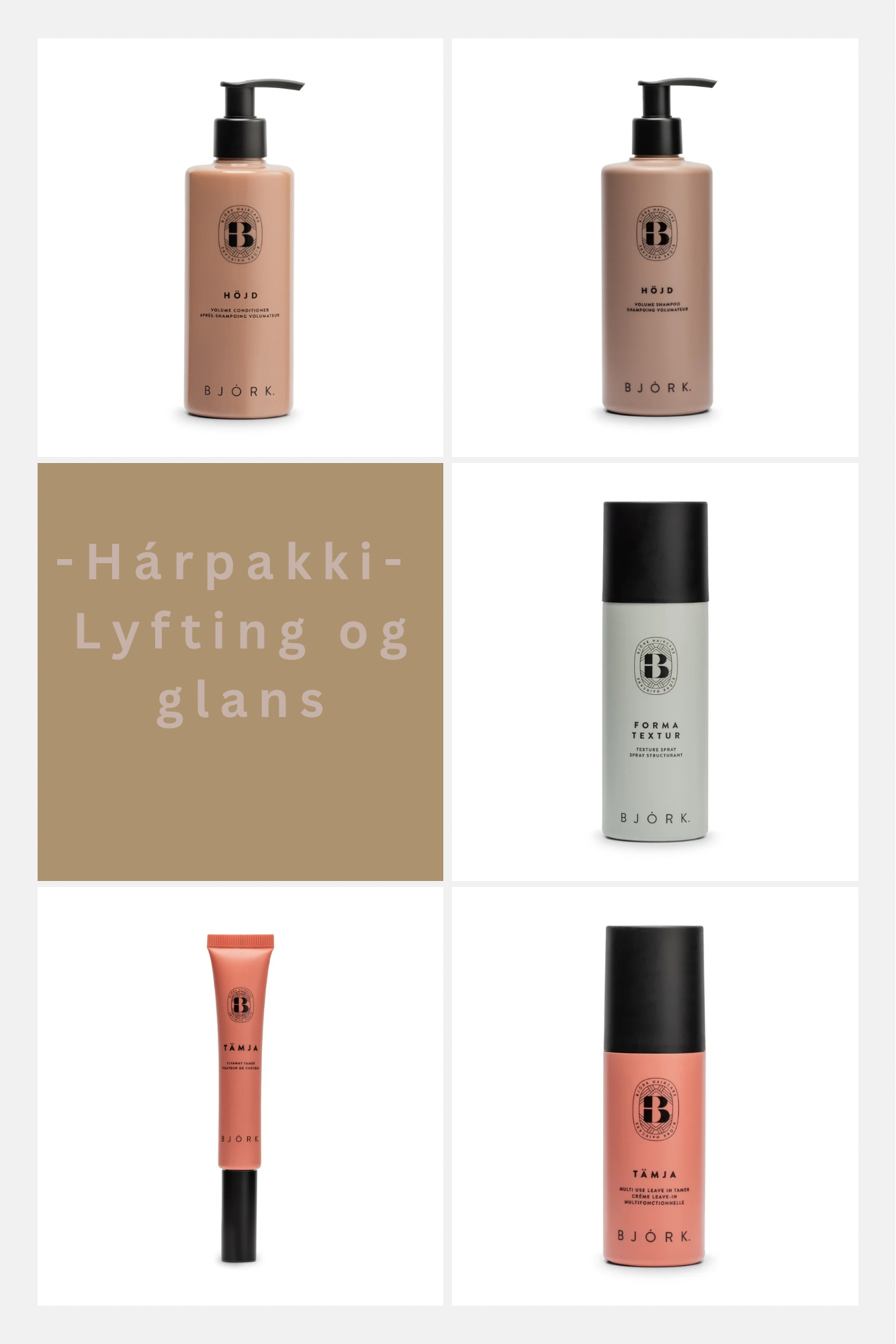 Lyfting og glans| Hárpakki |