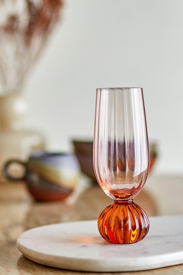 Bloomingville | Taurin kampavínsglas | Rautt