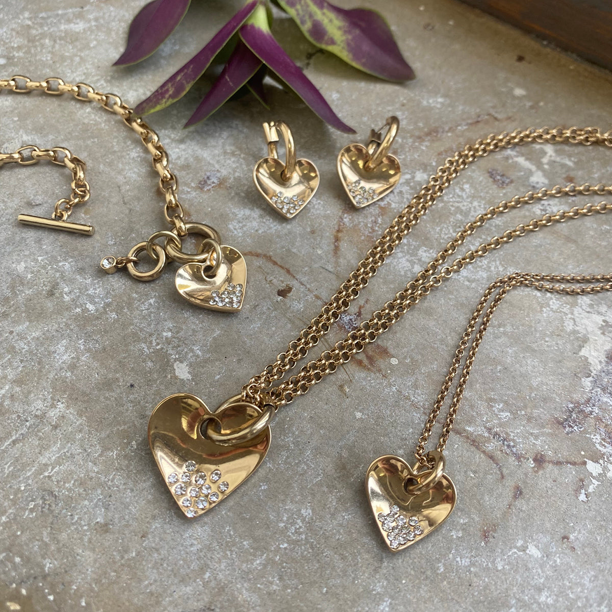 Hálsmen stutt | Reversible hearts