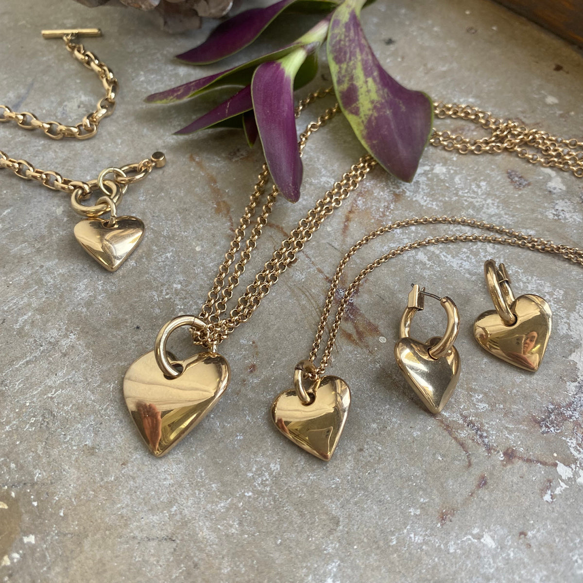 Hálsmen stutt | Reversible hearts