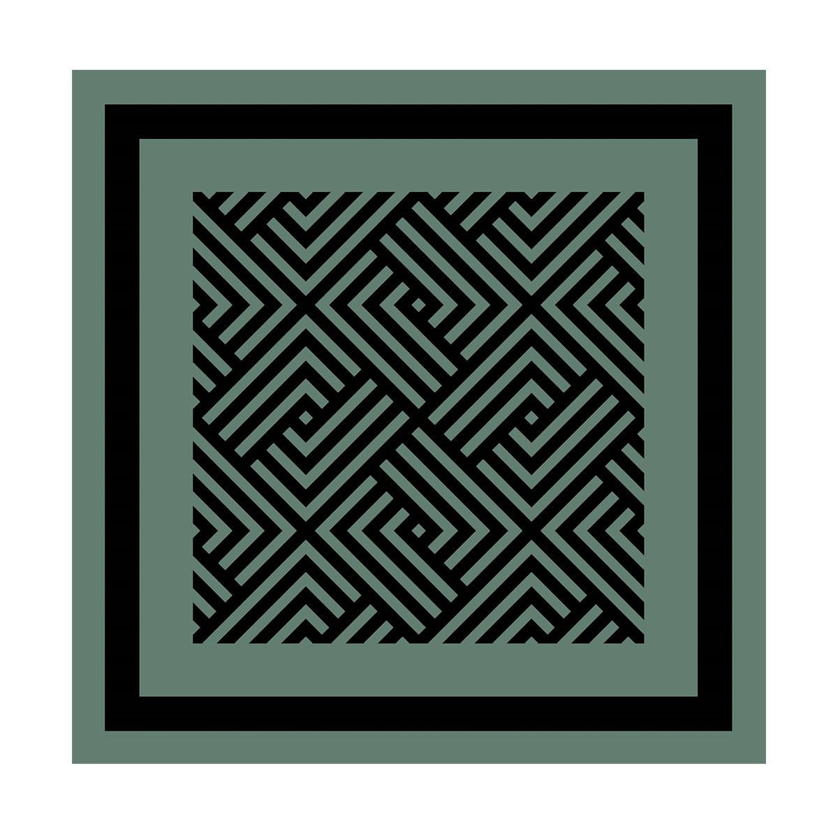 Silkiklútur- Grænn