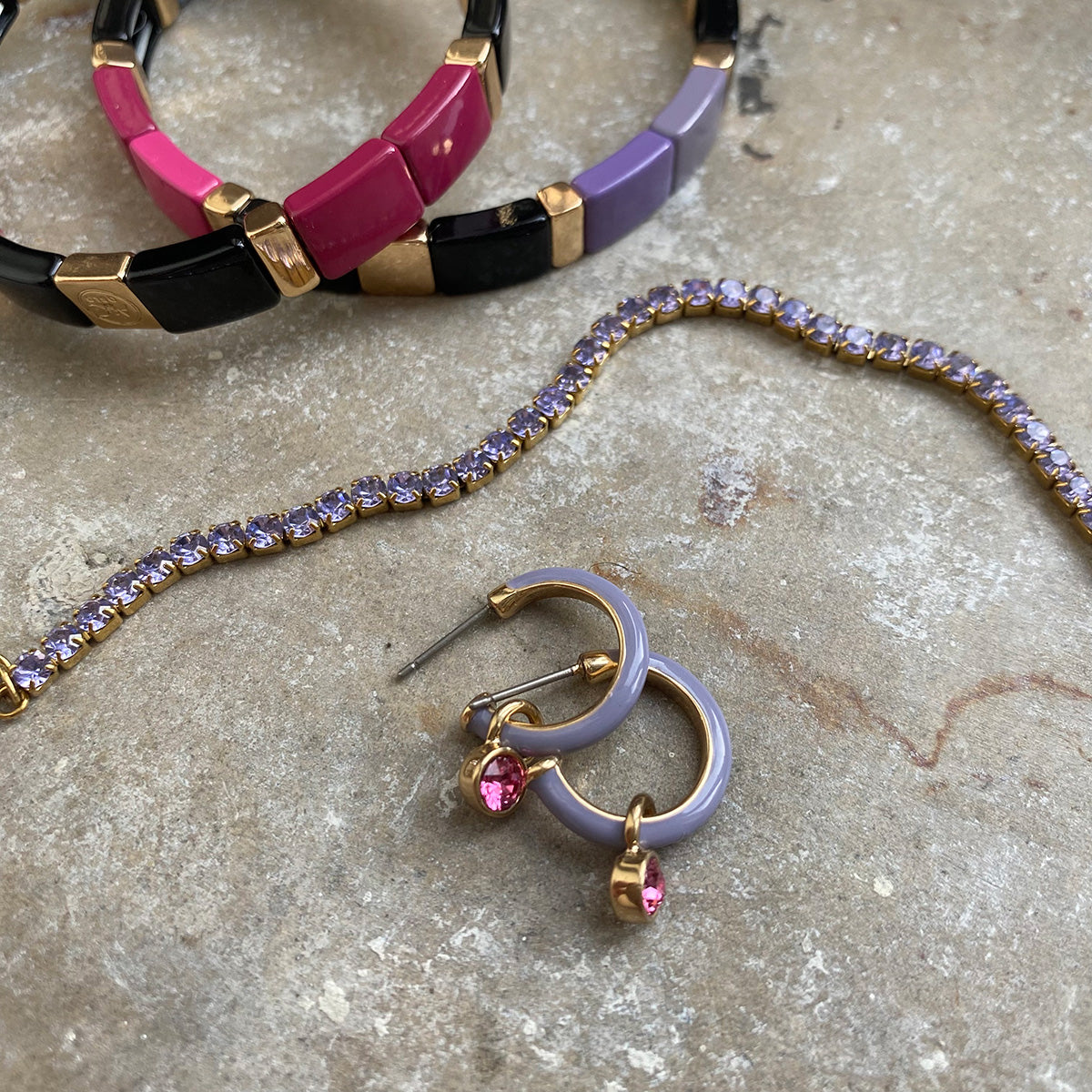 Armband | Enamel tiles