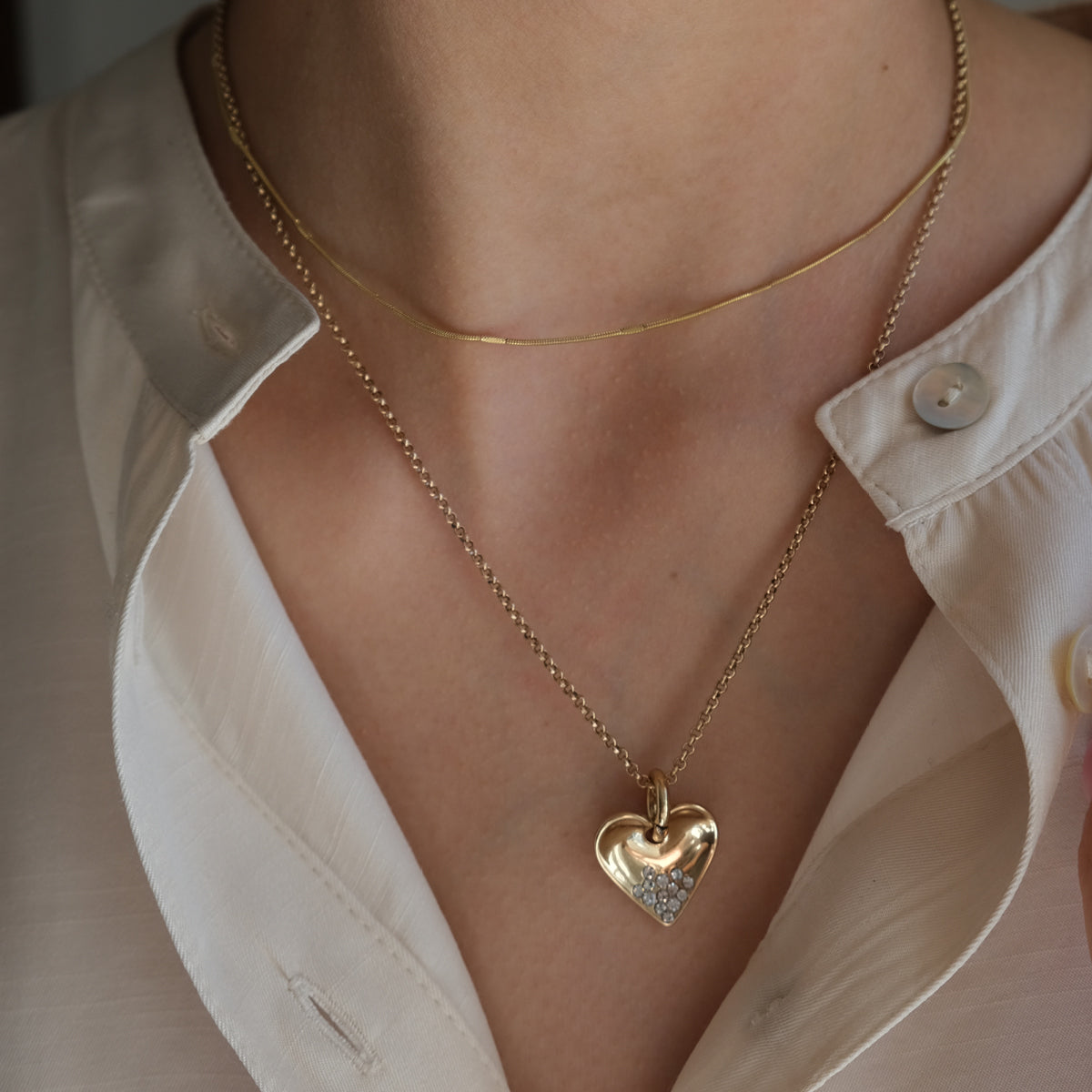 Hálsmen stutt | Reversible hearts