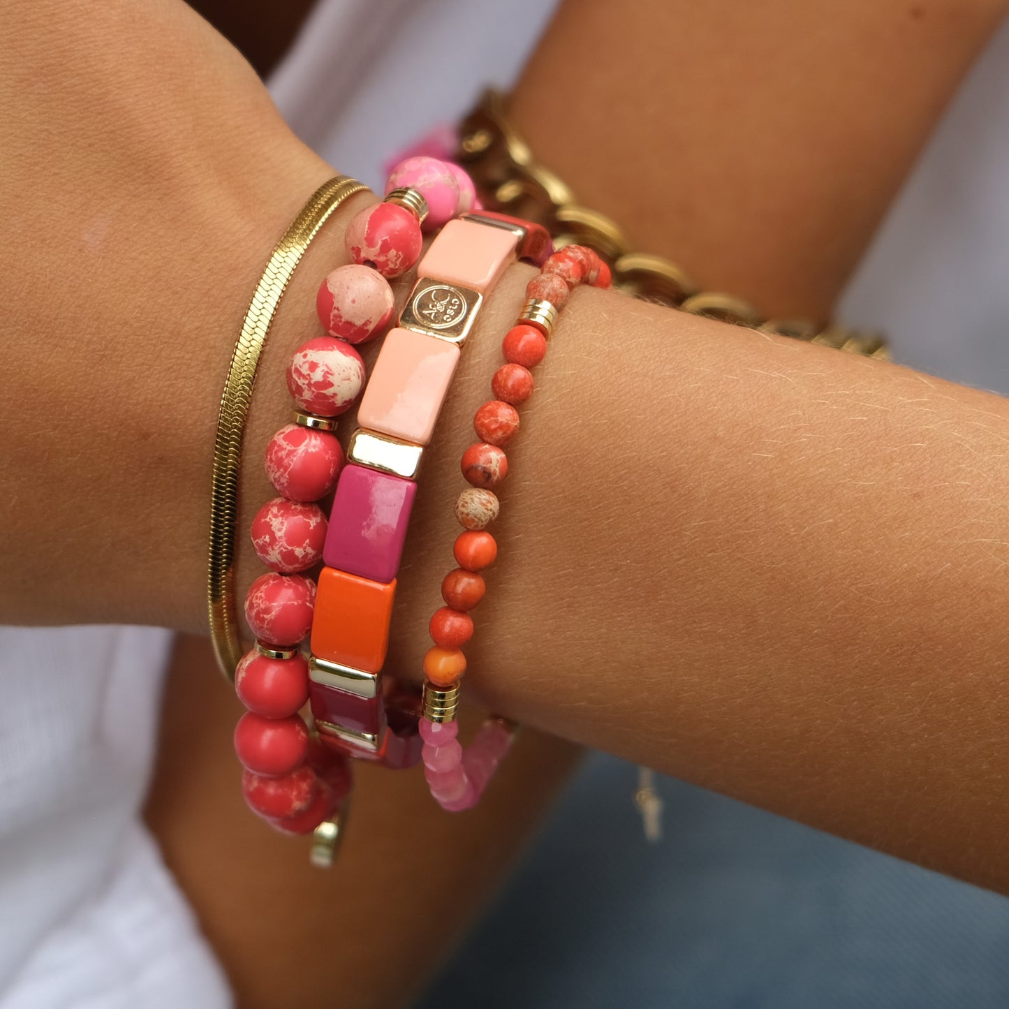 Armband-Heishi-Pastel