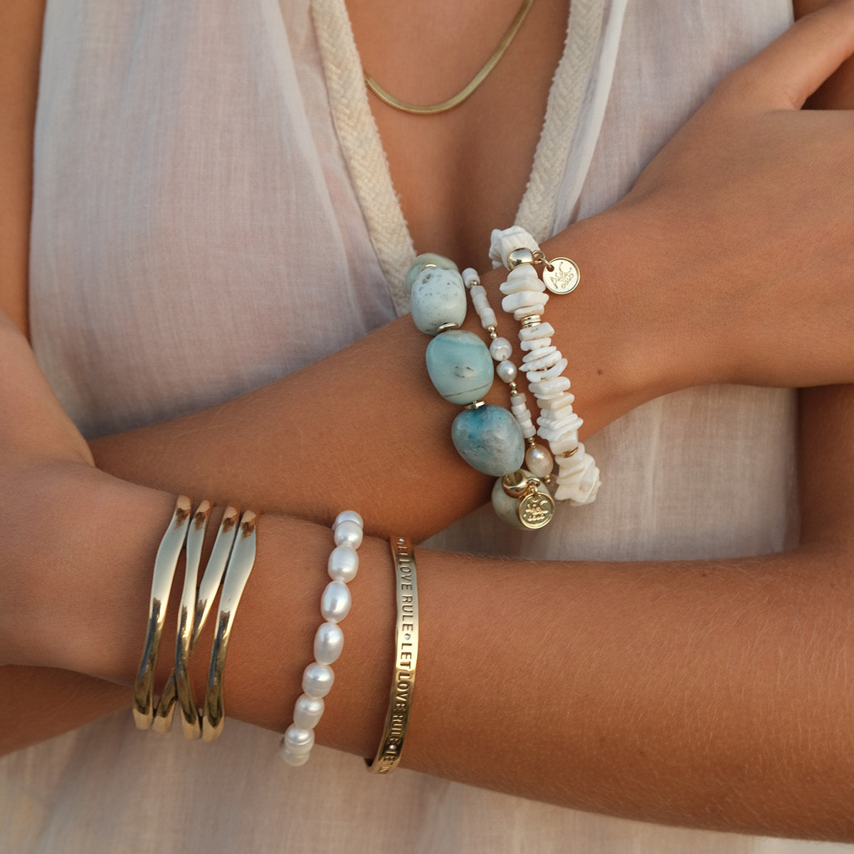 Armband - White Delight
