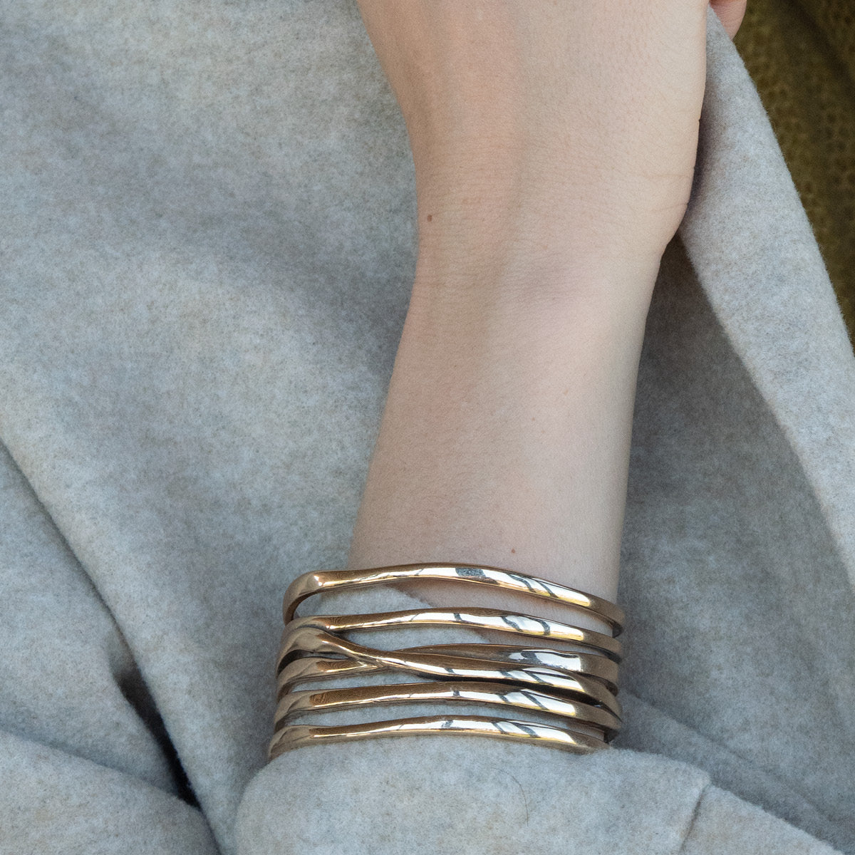 Armband - Silfur - Sculptured