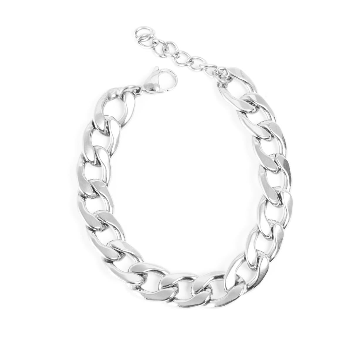 Armband - Curb - Ekta stál