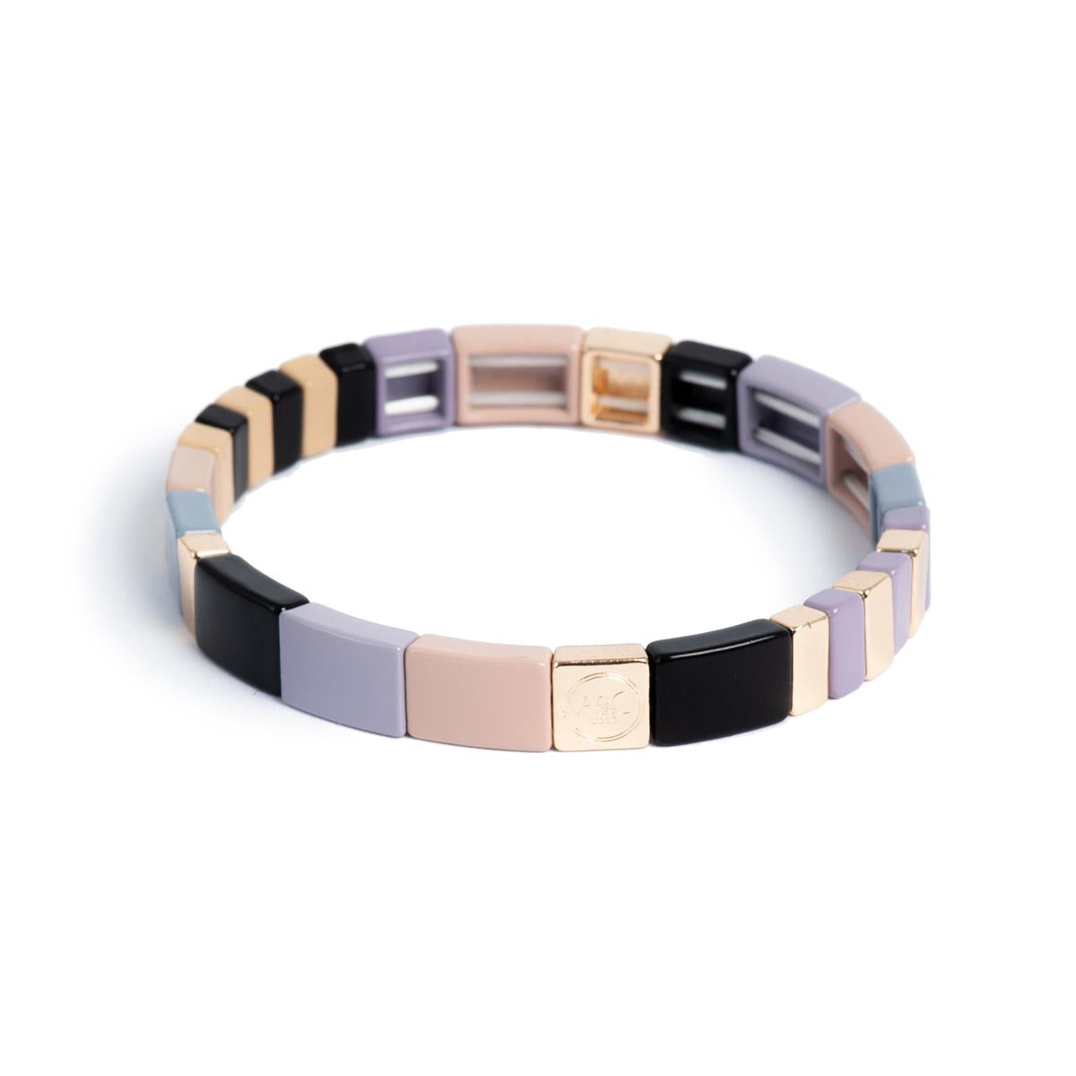 Armband - Fjólublátt - Enamel Tiles