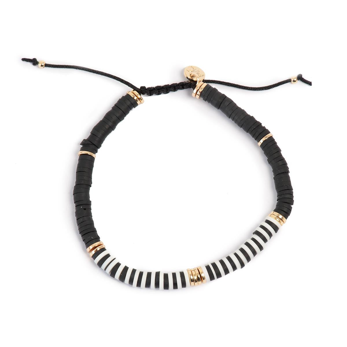 Armband-Heishi- Svart