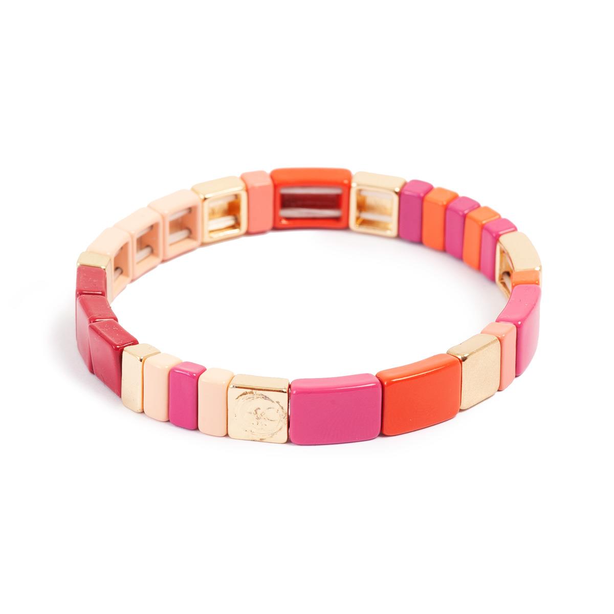 Armband - Fuschia - Enamel Tiles