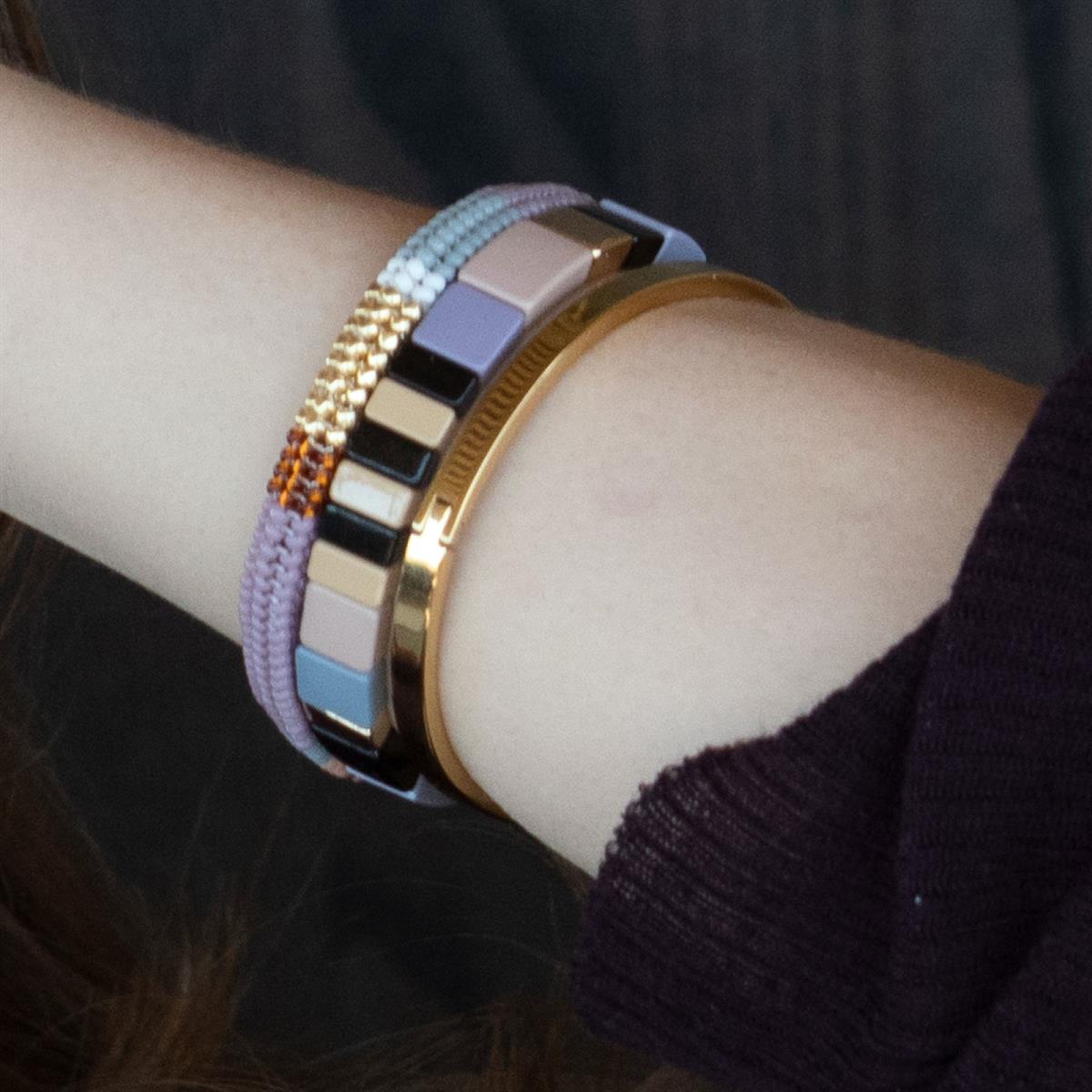 Armband - Bleikt - Miyuki