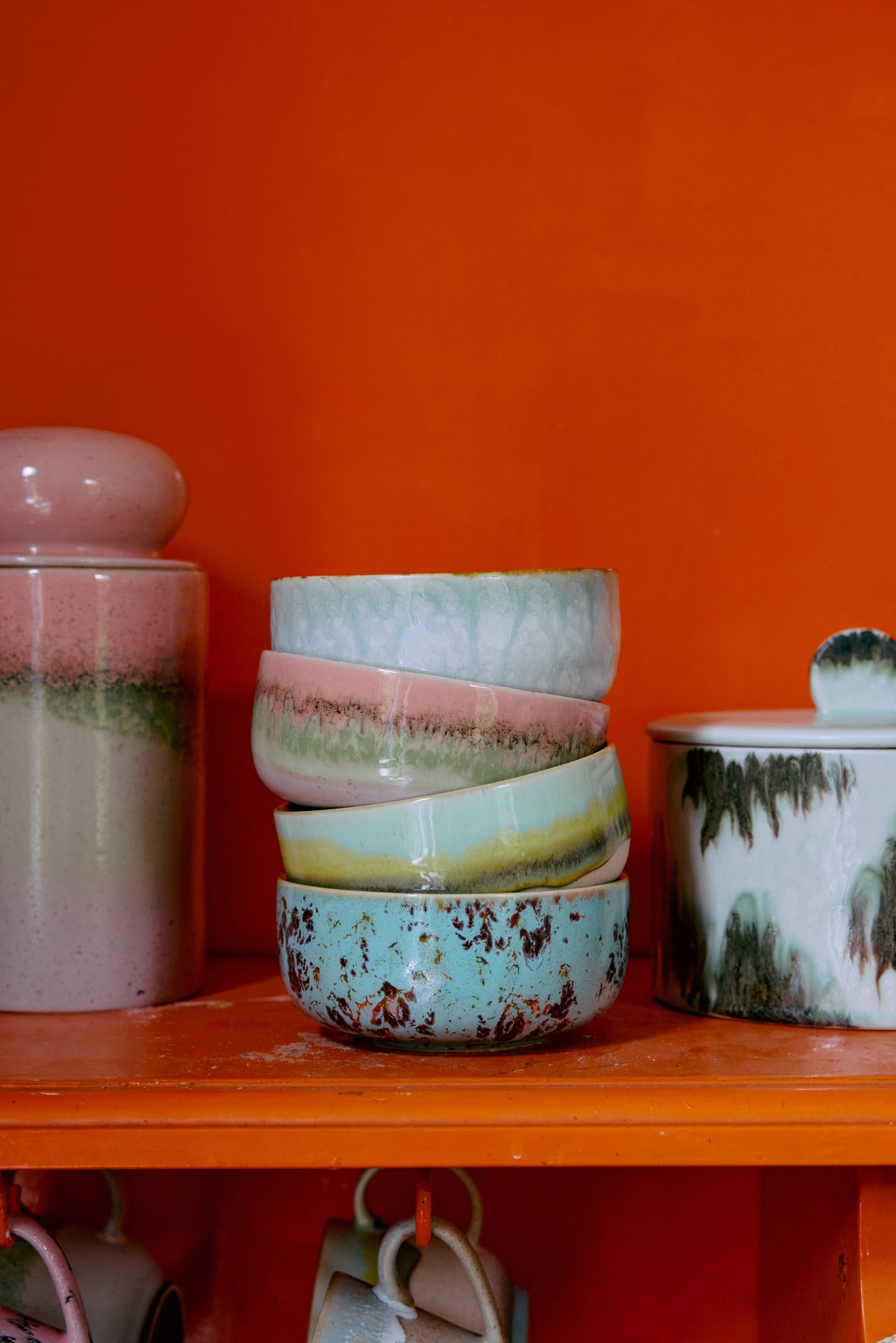 FORSALA | Lendir 29. Maí | HKLIVING | 70s Ceramics | Skál | Glaze