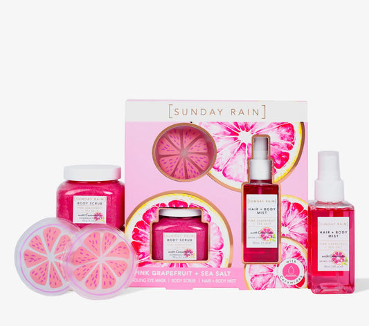 Gjafasett| Sunday Rain | Pink Grapefruit og sea salt Trio