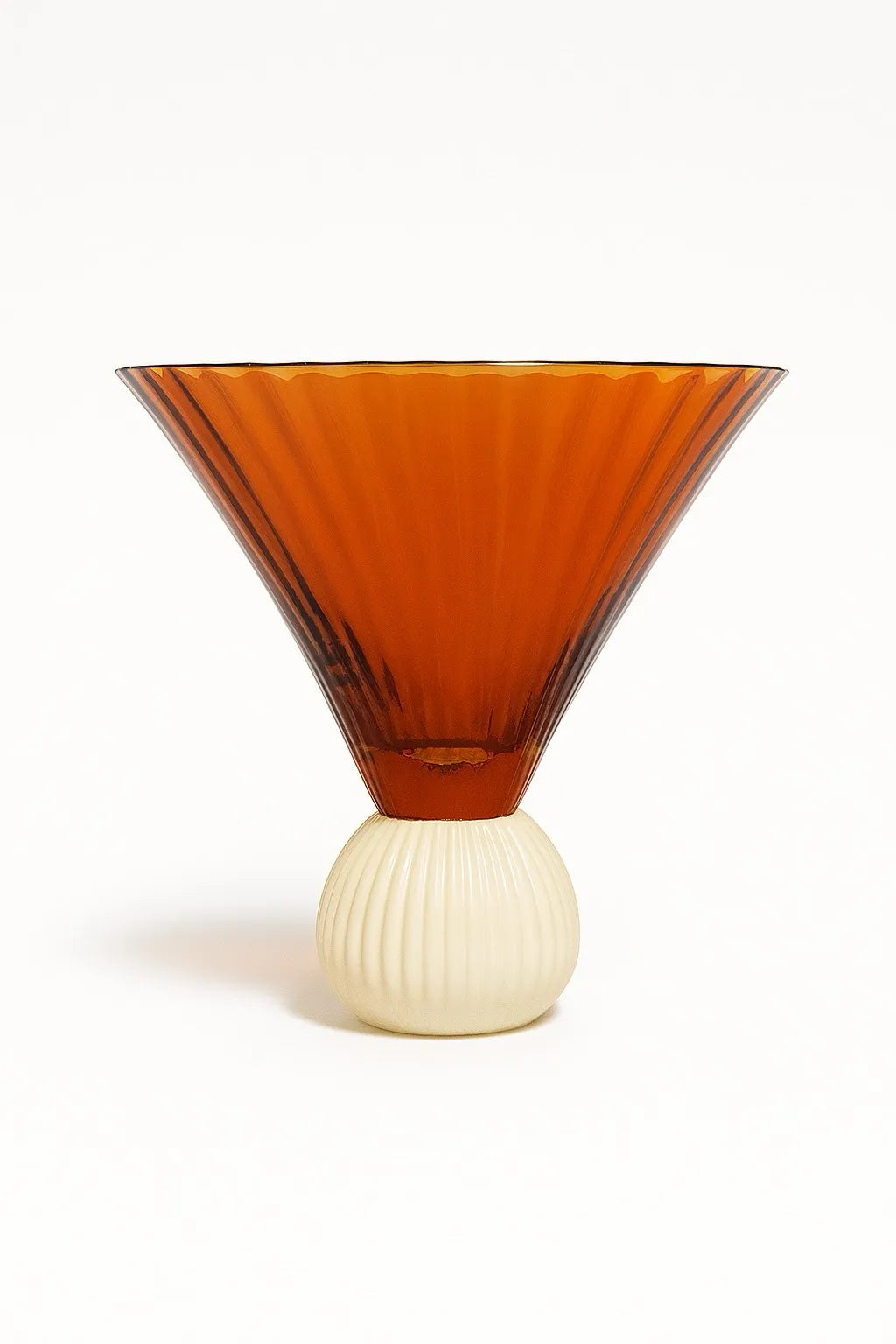 SEKLET | SWAY | Kokteilglas | Brown/creme