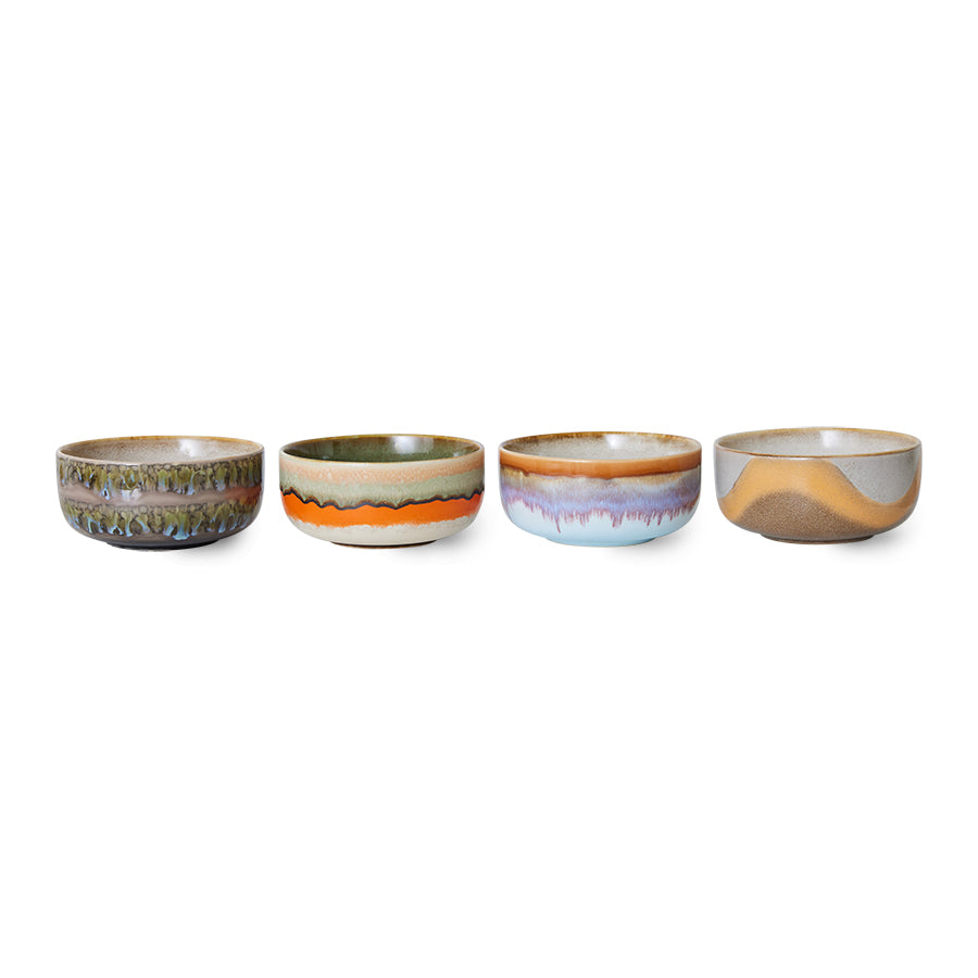 HKLIVING | 70s Ceramics | Desertskálar | Reef | 4 saman