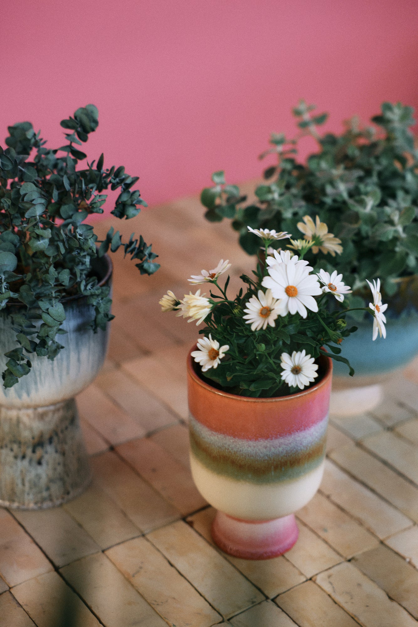HKLIVING | 70s Ceramics | Retro blómapottur | Rosefield