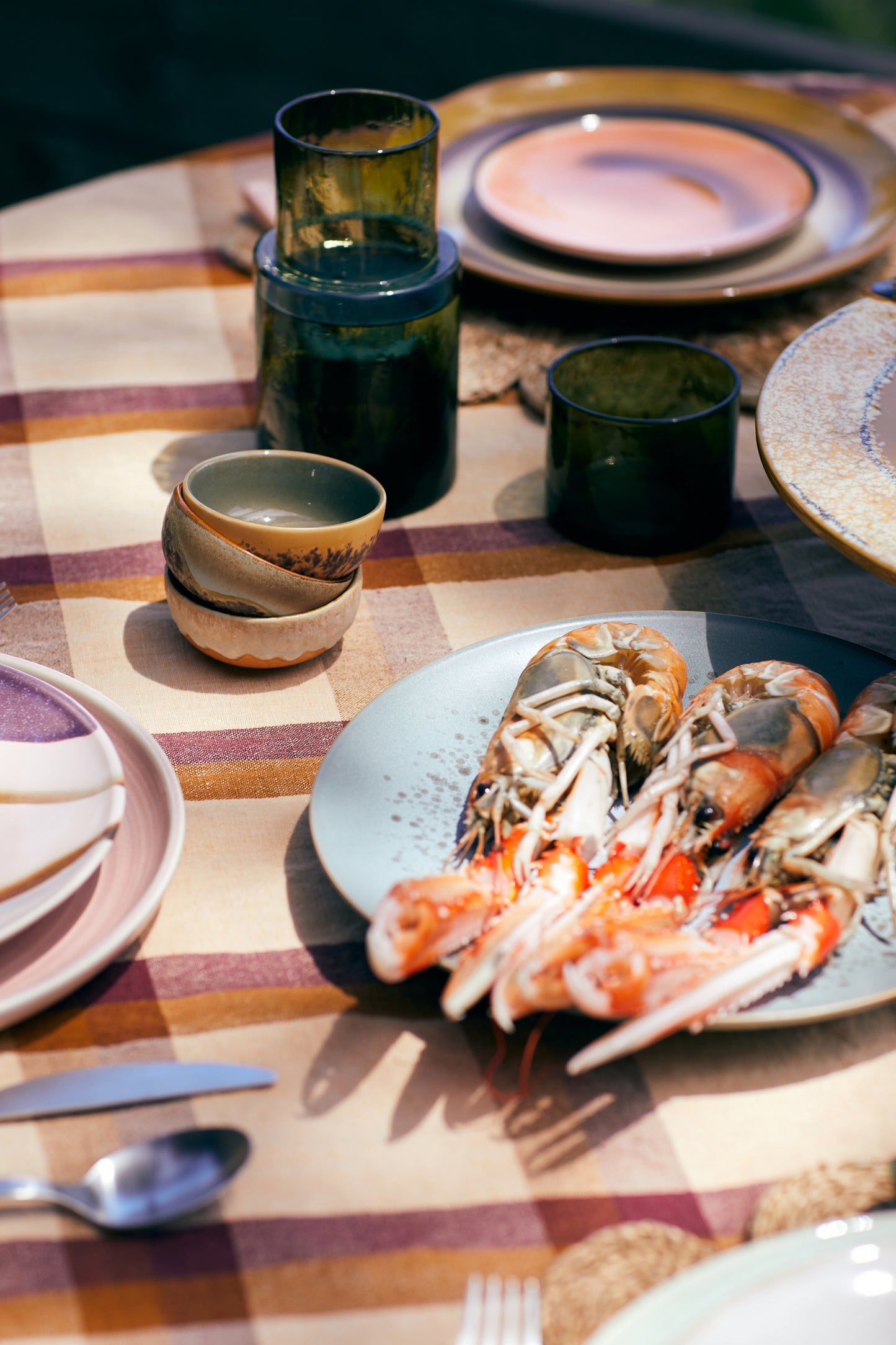 HKLIVING | 70s Ceramics | Skálar 4 stk | Marine