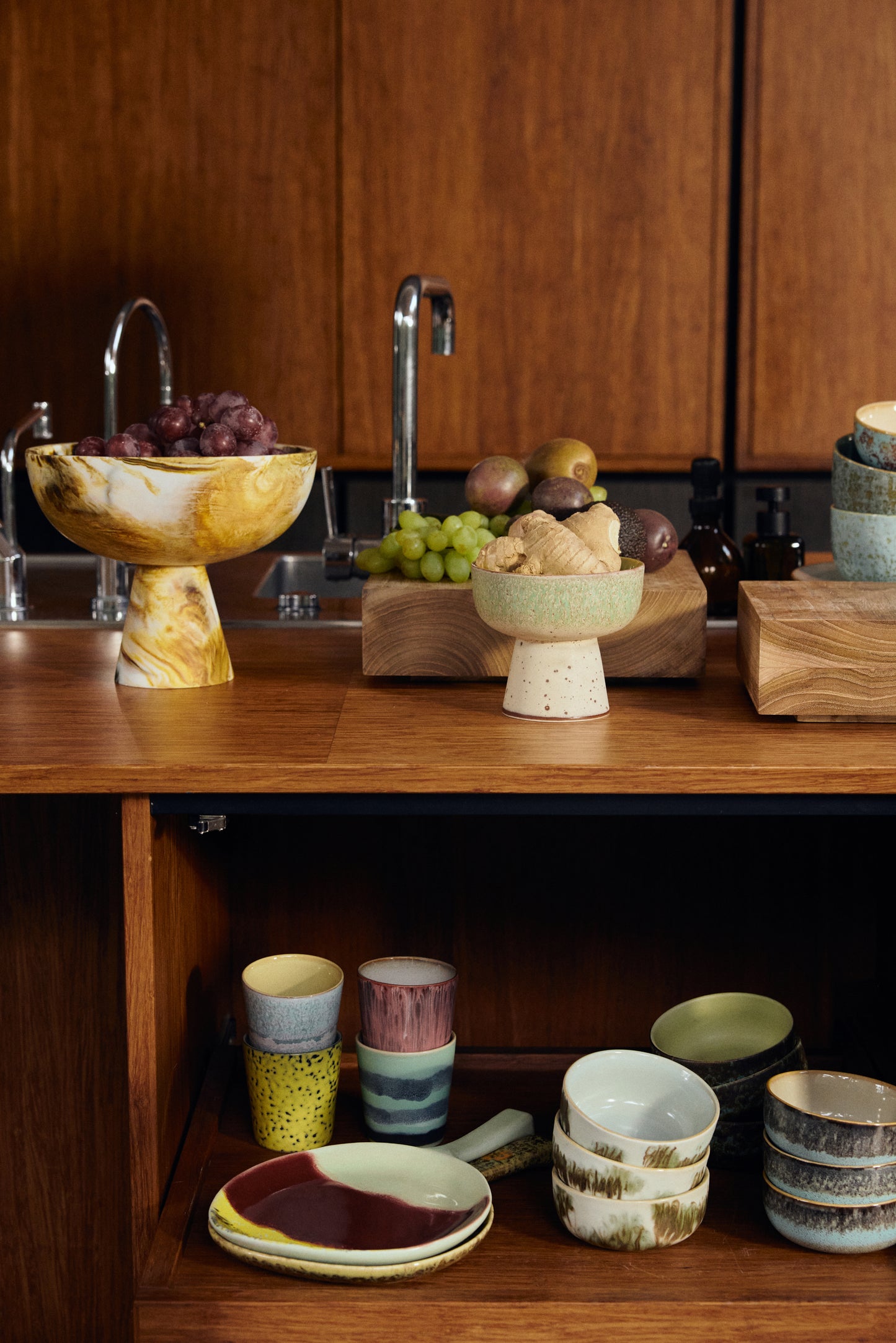 FORSALA | Lendir 29. Maí | HKLIVING | 70s Ceramics | Tapas Skál á fæti | slush