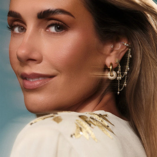 Tone Damli| Eyrnalokkasett med cuff | Shooting Star