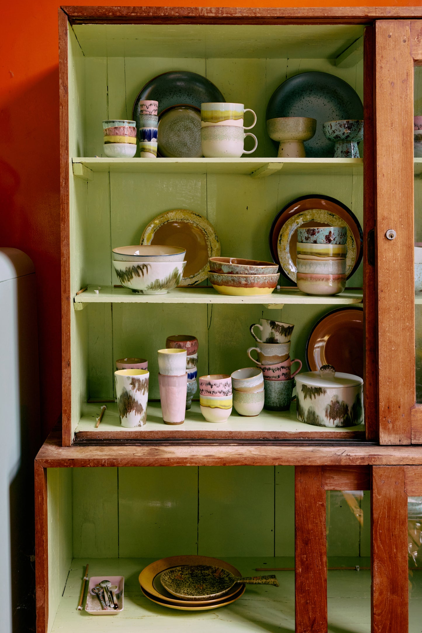 HKLIVING | 70s Ceramics | Skálar 4 stk | Modernist