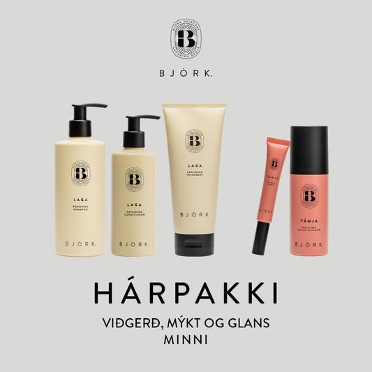 Viðgerð, mýkt og glans| Hárpakki
