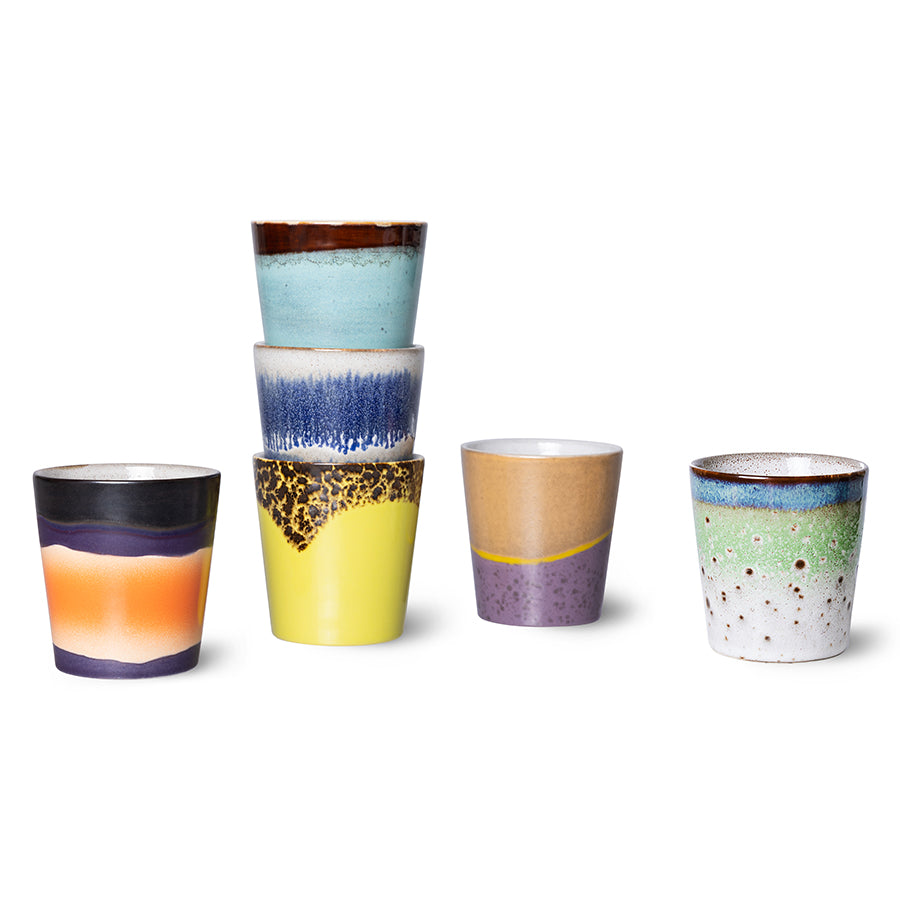 FORSALA | Lendir 29. Maí | HKLIVING | 70s ceramics | Kaffibolli | Cosmos