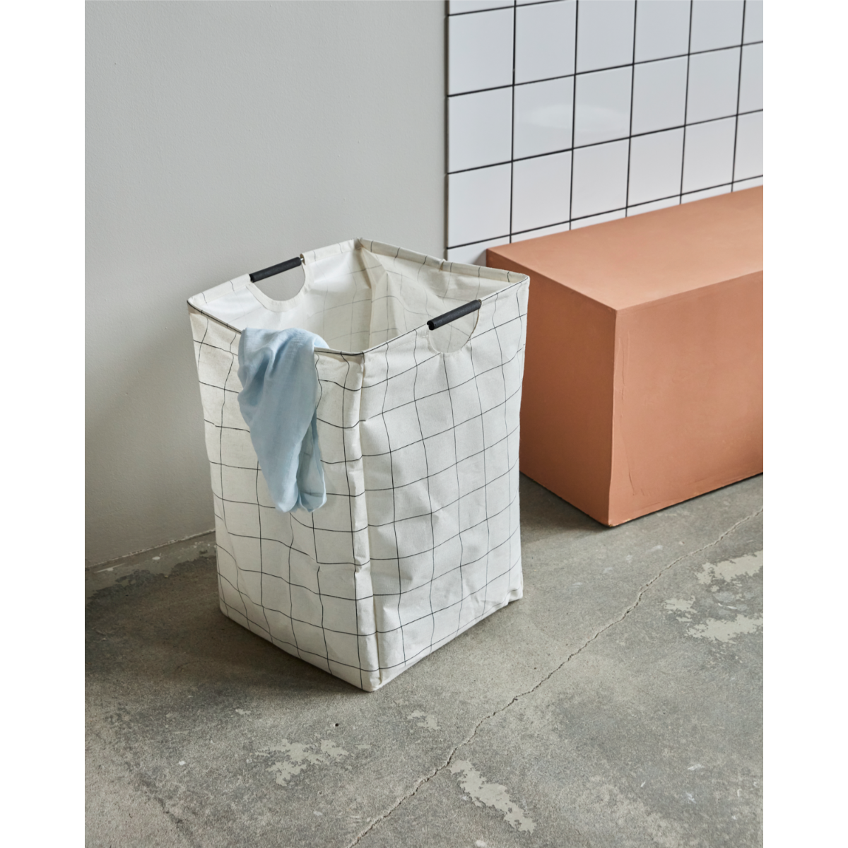 House Doctor | Square | Þvottakarfa m/haldi