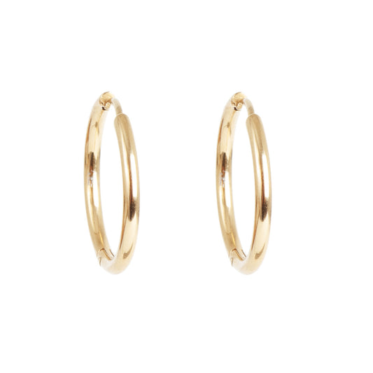 Eyrnalokkar | Steel Clean Hoops | 20 mm