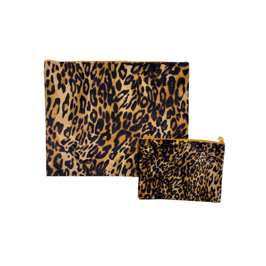 Vanilla Fly | Leopard Snyrtitaska og veski