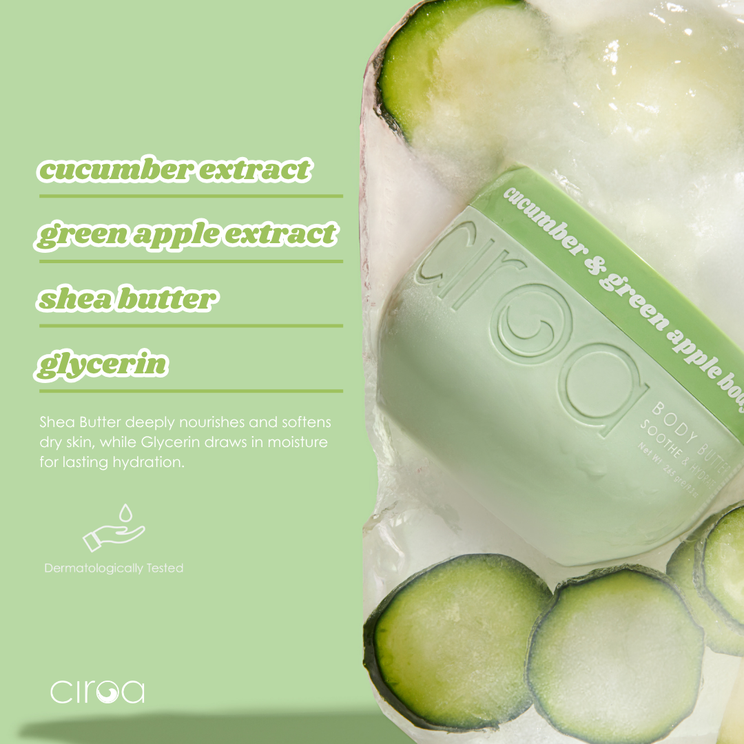 Ciroa Beauty | Body Butter | Græn epli og gúrka | FORSALA | Væntanlegt 20. Des (með fyrirvara) |