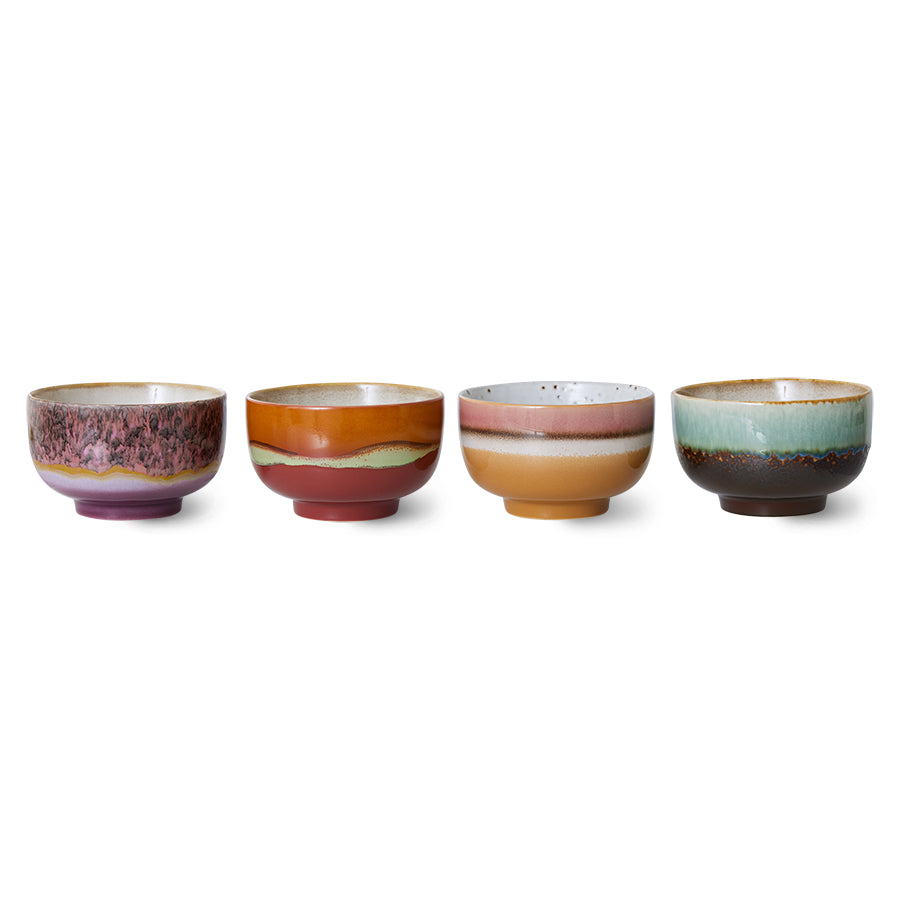 HKLIVING | 70s Ceramics | Skálar | Geyser | 4 saman