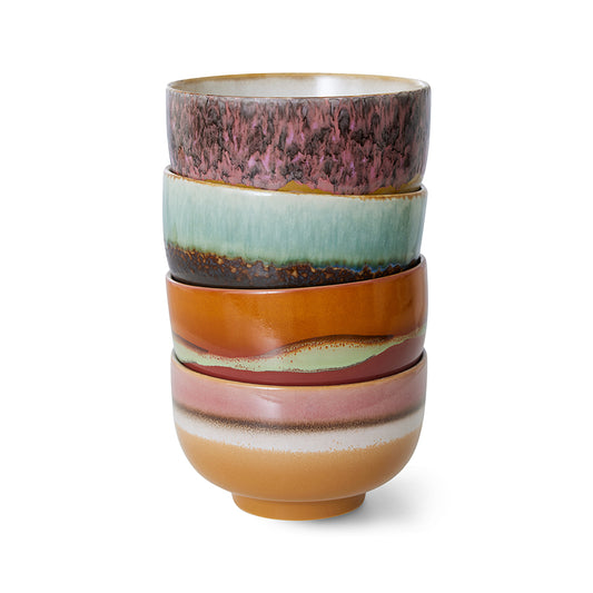 HKLIVING | 70s Ceramics | Skálar | Geyser | 4 saman