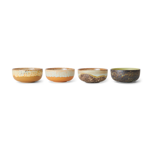 HKLIVING | 70s Ceramics | Skálar | Drift | 4 saman